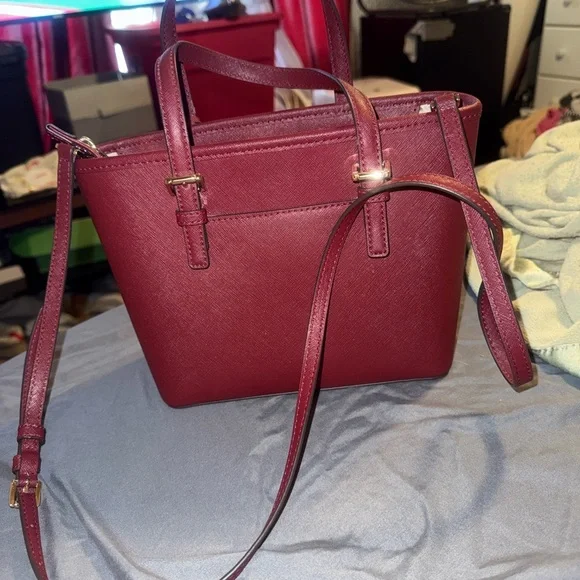 Michael Kors Deep Red Satchel - Picture 5 of 6